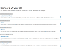 Tablet Screenshot of diaryofa29yearold.blogspot.com