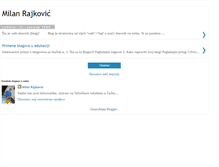 Tablet Screenshot of milanrajkovic.blogspot.com