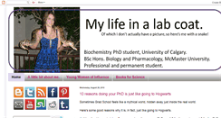 Desktop Screenshot of mylifeinalabcoat.blogspot.com