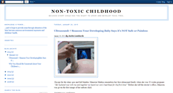 Desktop Screenshot of nontoxicchildhood.blogspot.com