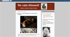 Desktop Screenshot of nocatsallowed.blogspot.com
