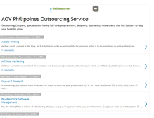 Tablet Screenshot of aov-outsourcing.blogspot.com