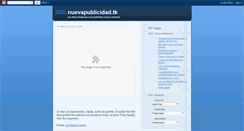 Desktop Screenshot of nuevapublicidad.blogspot.com