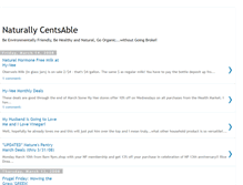 Tablet Screenshot of naturallycentsable.blogspot.com