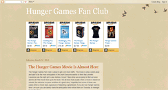 Desktop Screenshot of hungergamesfanclubs.blogspot.com