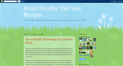 Desktop Screenshot of hearthealthydietplan.blogspot.com