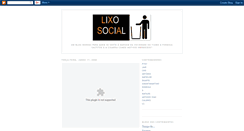 Desktop Screenshot of lixosocial.blogspot.com