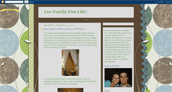 Desktop Screenshot of leefamilyfunlife.blogspot.com