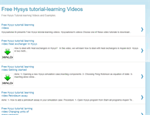 Tablet Screenshot of hysysadvisor.blogspot.com