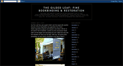 Desktop Screenshot of gildedleafbindery.blogspot.com