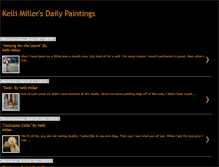 Tablet Screenshot of kellimillerdailypaintings.blogspot.com