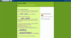 Desktop Screenshot of earn4clix.blogspot.com