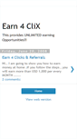 Mobile Screenshot of earn4clix.blogspot.com