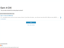 Tablet Screenshot of earn4clix.blogspot.com