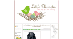 Desktop Screenshot of littlemiraclesbabyplanning.blogspot.com