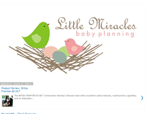 Tablet Screenshot of littlemiraclesbabyplanning.blogspot.com