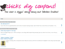 Tablet Screenshot of chicksdigcoupons.blogspot.com