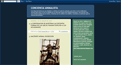 Desktop Screenshot of concienciaanimalista.blogspot.com