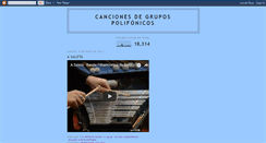 Desktop Screenshot of cancionescoros.blogspot.com