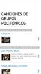 Mobile Screenshot of cancionescoros.blogspot.com