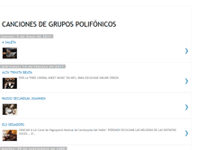 Tablet Screenshot of cancionescoros.blogspot.com
