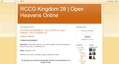 Desktop Screenshot of openheavens-kingdom28.blogspot.com