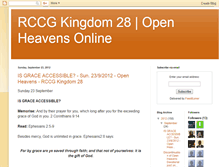 Tablet Screenshot of openheavens-kingdom28.blogspot.com