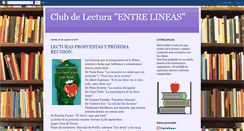 Desktop Screenshot of entrelineasludicum.blogspot.com