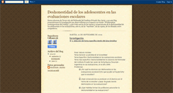 Desktop Screenshot of deshonestidadenevaluaciones.blogspot.com