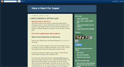 Desktop Screenshot of haveaheartforcasper.blogspot.com
