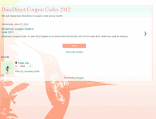 Tablet Screenshot of dinodirectcoupon.blogspot.com