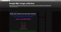 Desktop Screenshot of freebanglasongdownload.blogspot.com