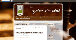 Desktop Screenshot of ajedrezmonsalud.blogspot.com