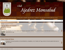Tablet Screenshot of ajedrezmonsalud.blogspot.com