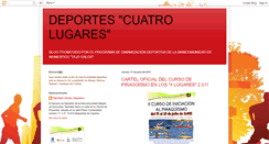 Desktop Screenshot of deportescuatrolugares.blogspot.com