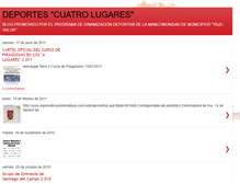 Tablet Screenshot of deportescuatrolugares.blogspot.com