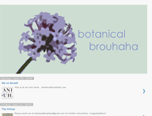 Tablet Screenshot of botanicalbrouhaha.blogspot.com
