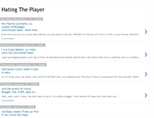 Tablet Screenshot of hatingtheplayer.blogspot.com