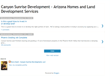 Tablet Screenshot of canyonsunrisedevelopment.blogspot.com