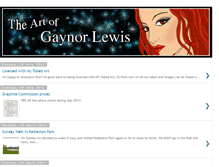 Tablet Screenshot of gaynorlewisart.blogspot.com