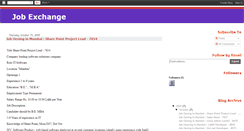 Desktop Screenshot of exchangejobs.blogspot.com