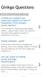 Mobile Screenshot of ginkgo-questions.blogspot.com