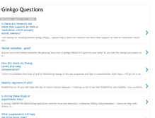 Tablet Screenshot of ginkgo-questions.blogspot.com