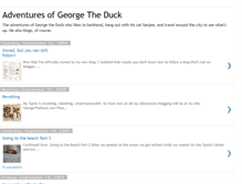 Tablet Screenshot of georgetheduck.blogspot.com