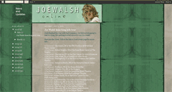 Desktop Screenshot of joewalshonline.blogspot.com