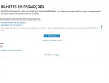Tablet Screenshot of bilhetes-em-promocao.blogspot.com