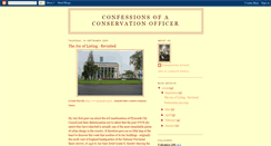 Desktop Screenshot of conservationofficer.blogspot.com