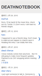 Mobile Screenshot of deathnotebook.blogspot.com