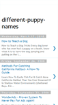 Mobile Screenshot of differentpuppynames.blogspot.com