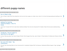 Tablet Screenshot of differentpuppynames.blogspot.com